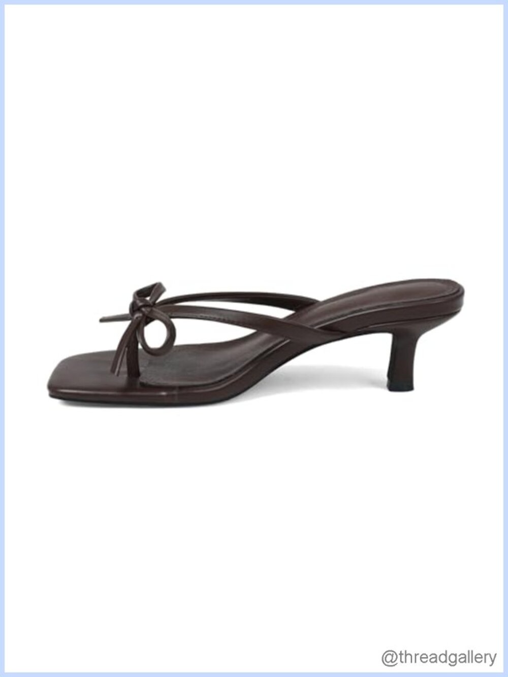 Kitten Heel Flip Flop Sandals with Bow Slip On Thong Heels